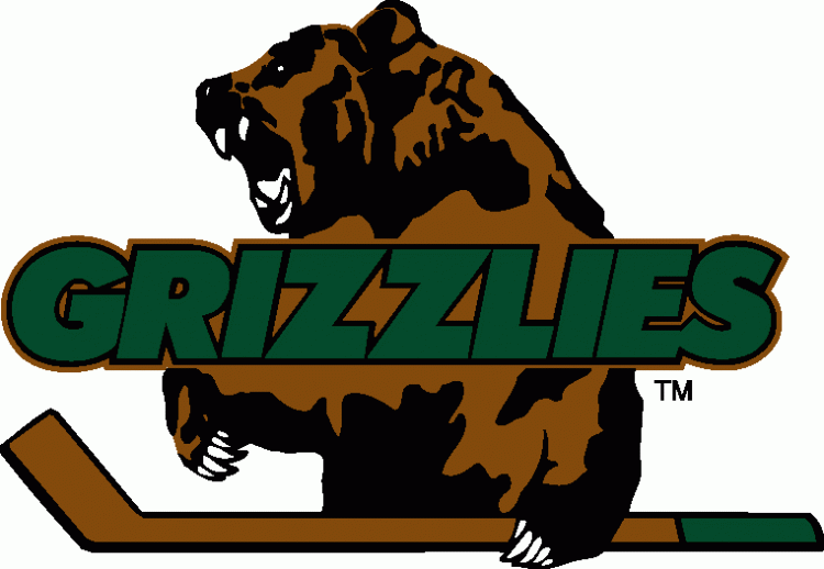 Utah Grizzlies 1995 96-1997 98 Primary Logo iron on heat transfer